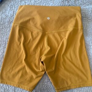 lululemon athletica Mustard Bike Shorts